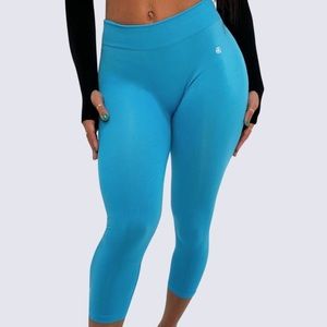 Workouts by katya blue summer leggings
